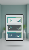 Service Dashboard On Tablet With Real-Time Updates